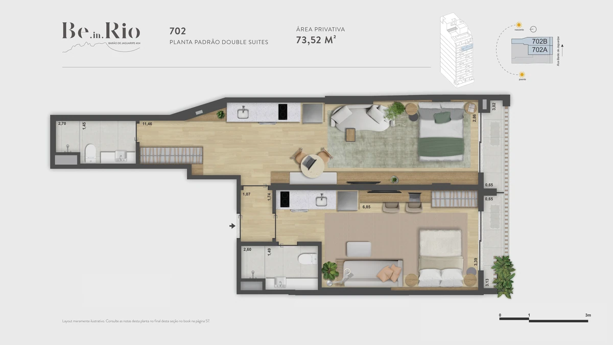 Be.in.Rio 404 · Double Suites 702